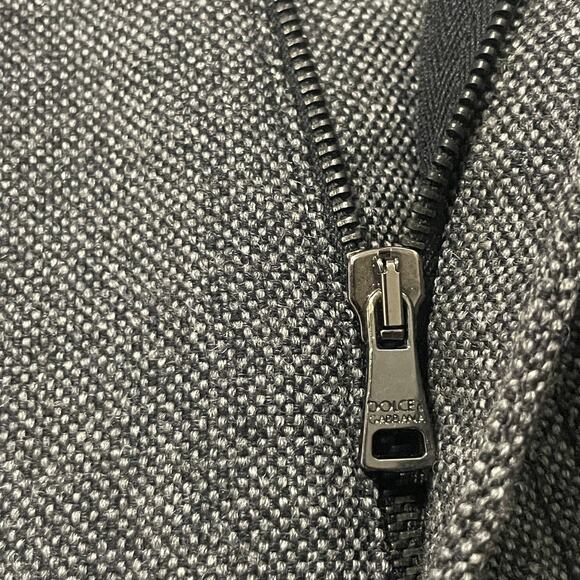 Dolce & Gabbana Pants Mens 34x26 Gray Ankle Back Cinch Modern Wool D&G Italy - Picture 5 of 9